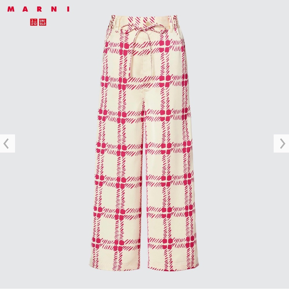 MARNI x UNIQLO Drape Relaxed Wide-Straight Pants
